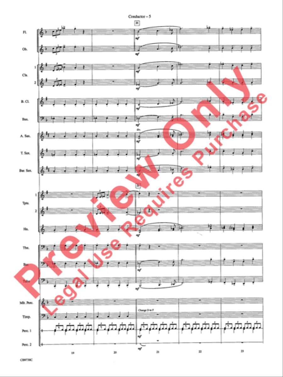 Batman Theme Concert Band scores gallery preview page 8