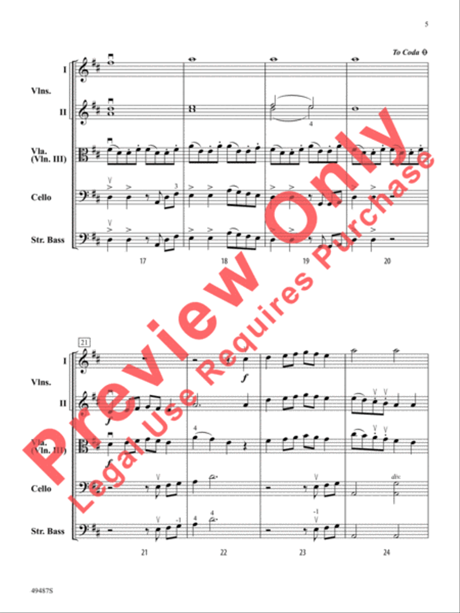 Bow Olympics String Orchestra scores gallery preview page 6