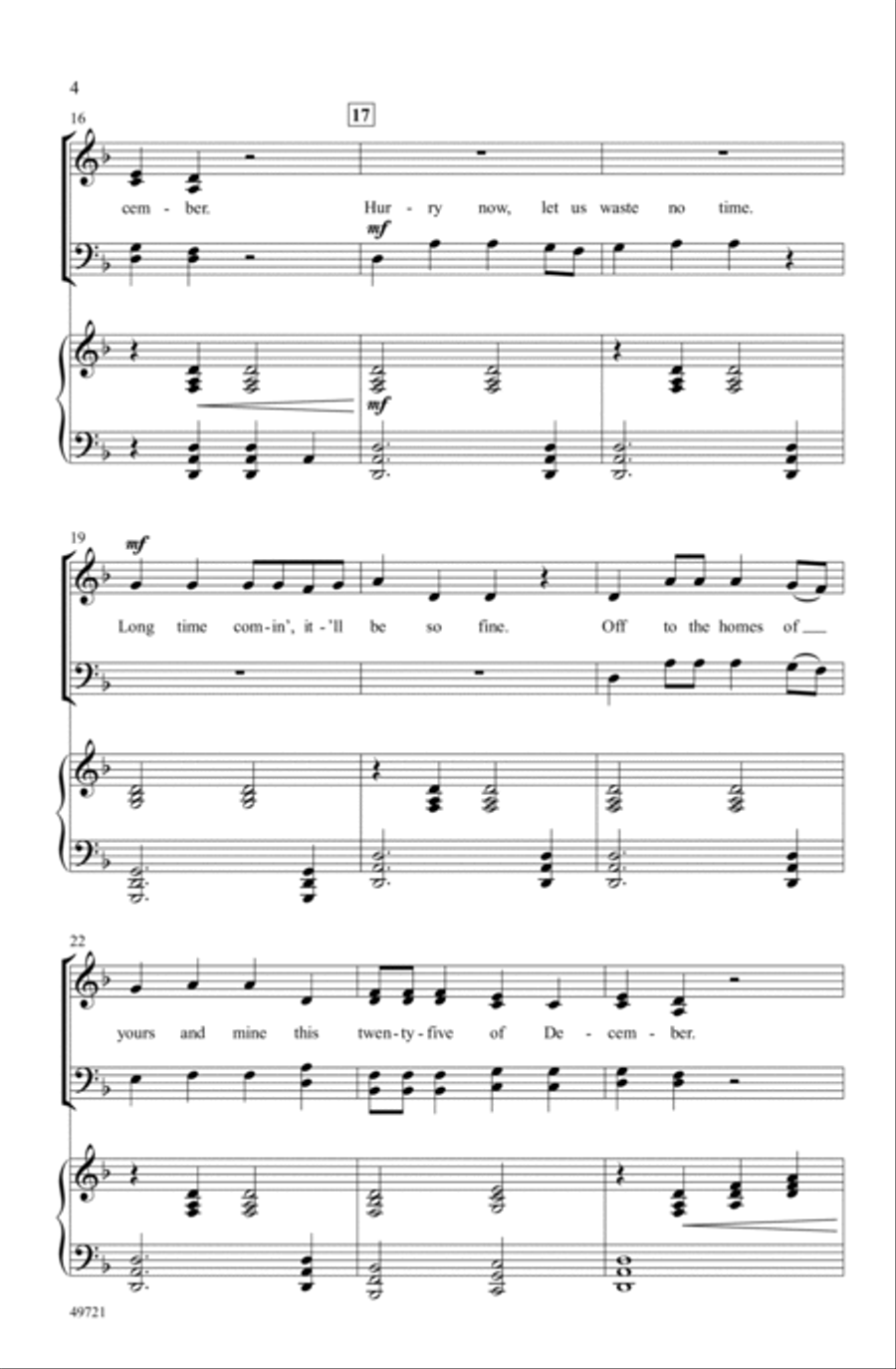 This Twenty-Five of December Choir scores gallery preview page 3
