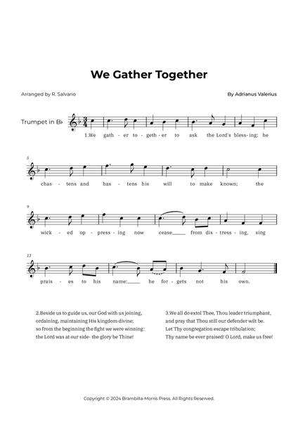 We Gather Together - Trumpet image number null