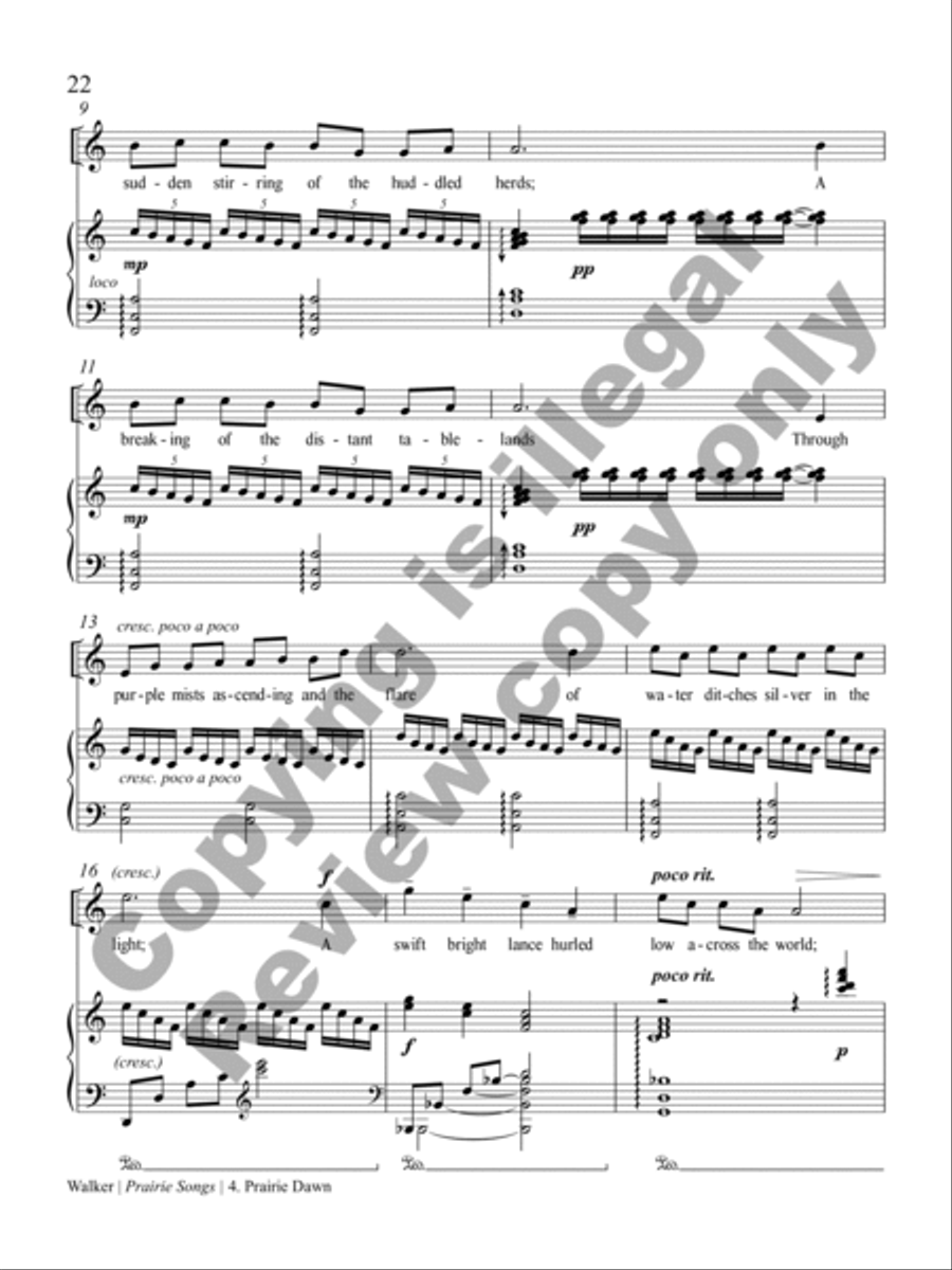 Prairie Songs Prairie Songs Soprano Voice scores gallery preview page 12