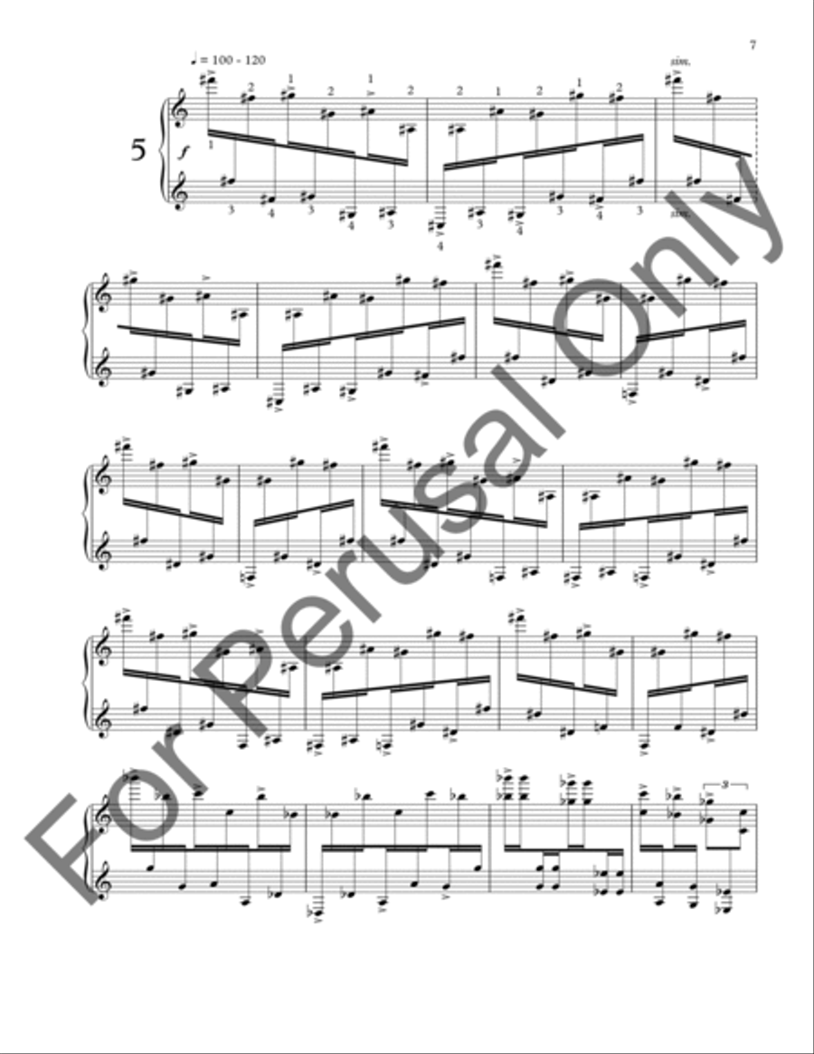 Five Etudes For Marimba Book 1 Marimba scores gallery preview page 10