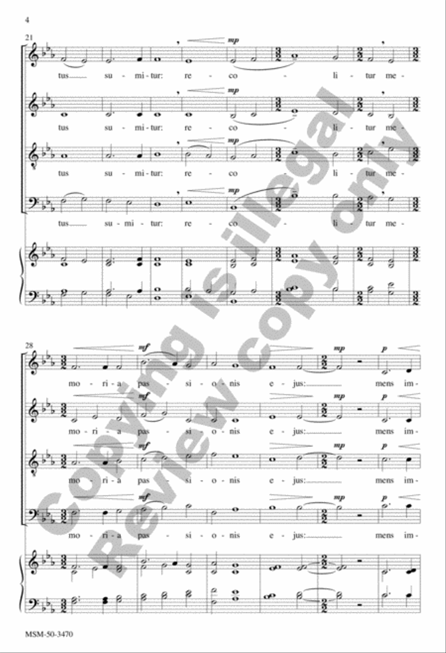O sacrum convivium! 4-Part scores gallery preview page 4