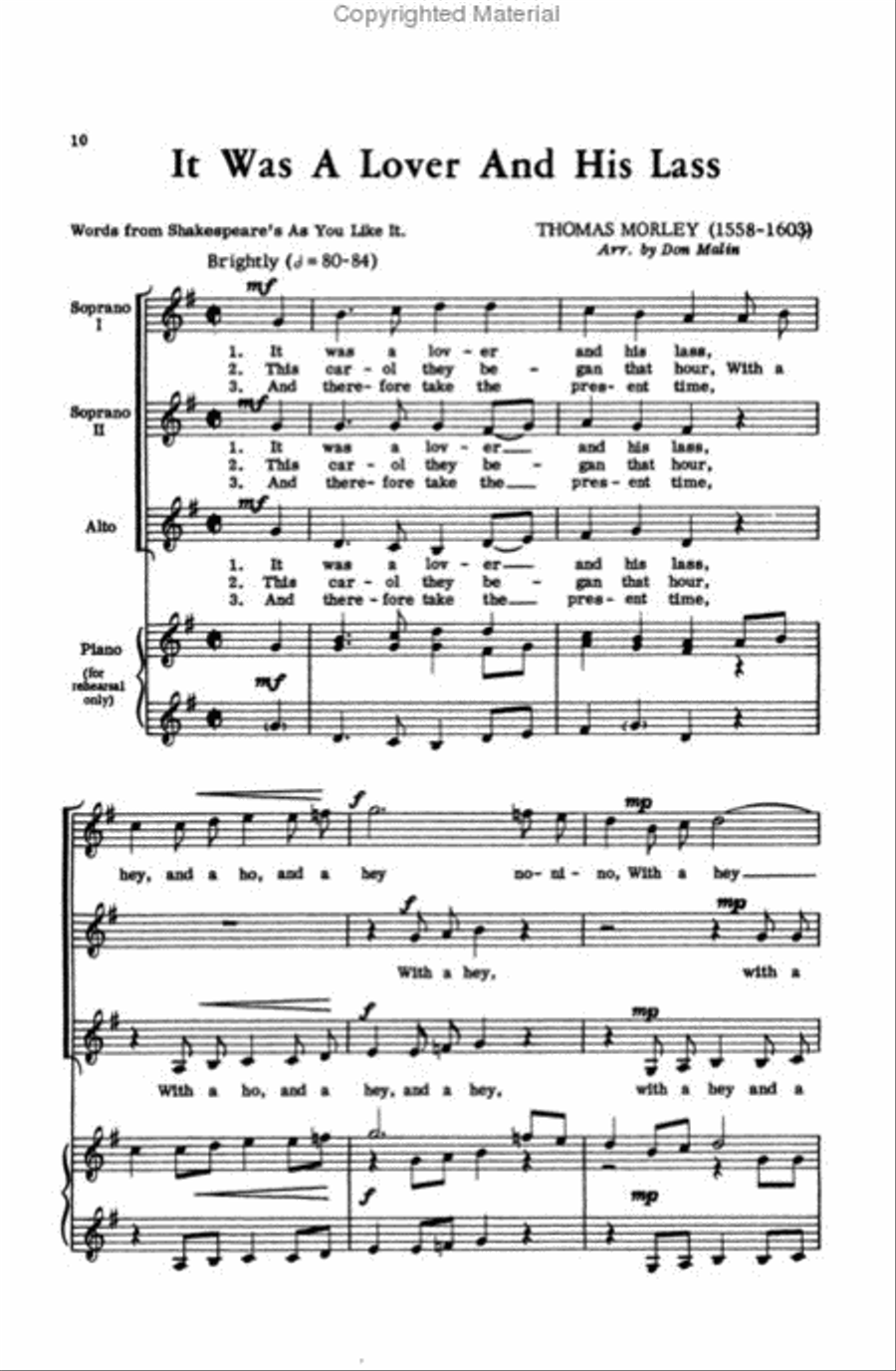 Madrigals for Treble Voices Women's Choir scores gallery preview page 4