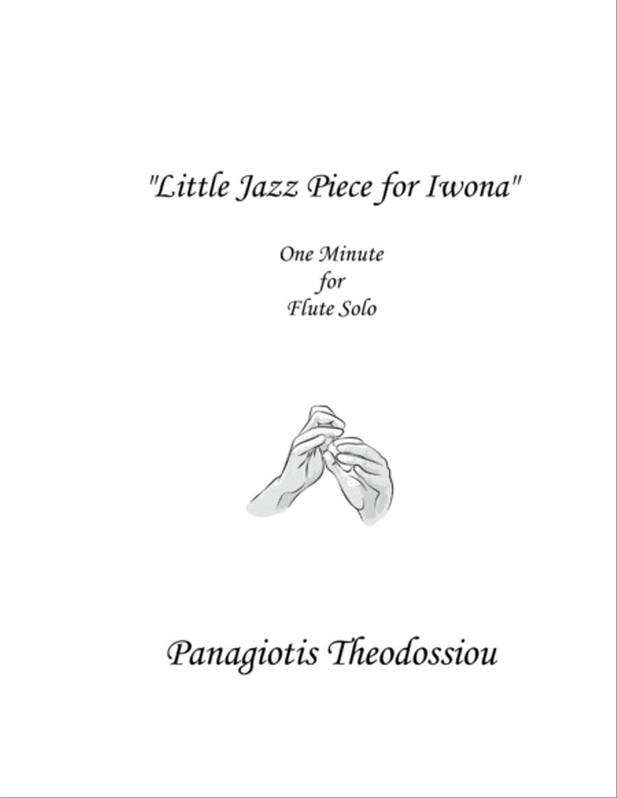 Little Jazz Piece for Iwona Flute Solo scores gallery preview page 1