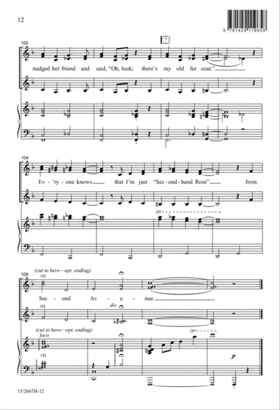 Second-Hand Rose Second-Hand Rose SSA scores gallery preview page 13