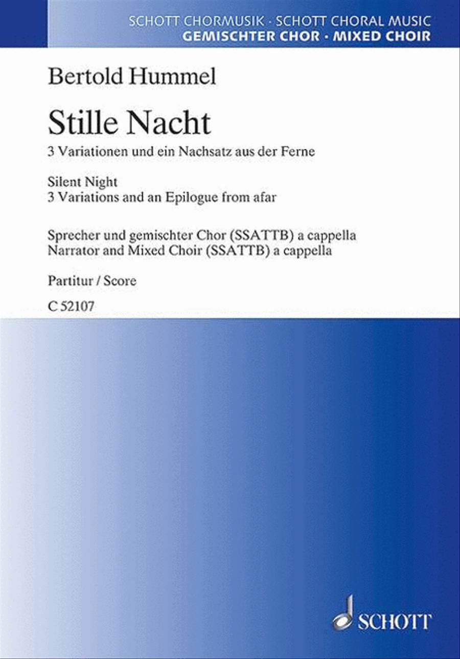 Silent Night, Holy Night A Cappella scores gallery preview page 1