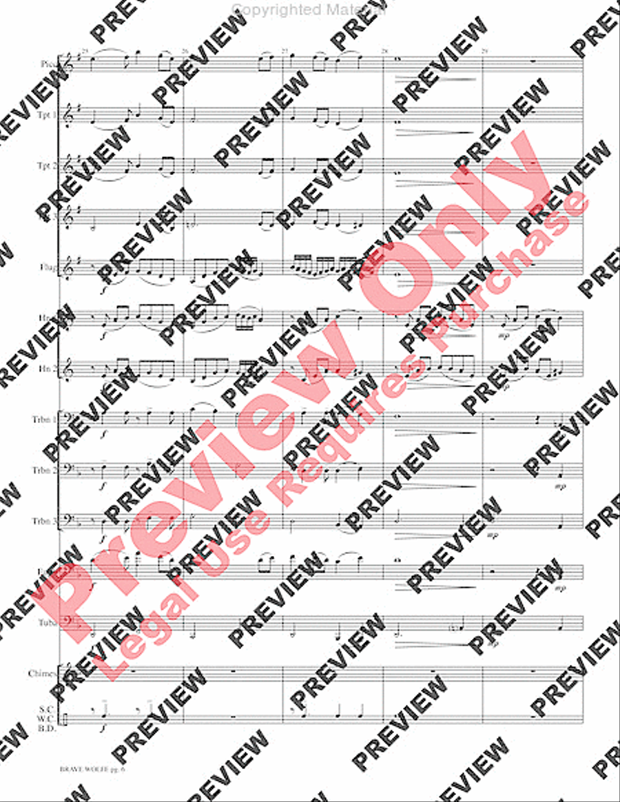 Brave Wolfe Brave Wolfe Small Ensemble scores gallery preview page 8