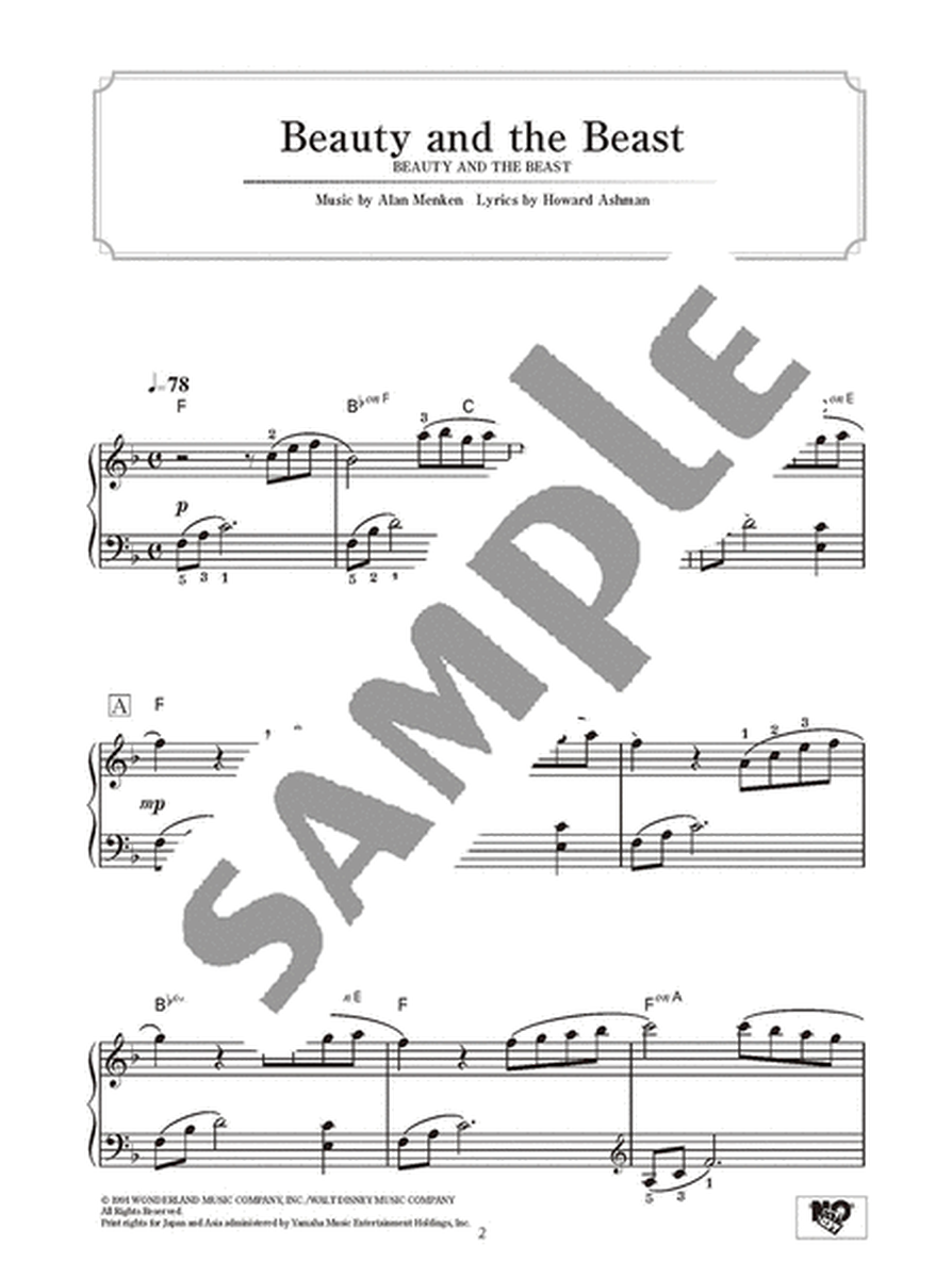 Piano Solo Disney Princess Vol. 2 in Easy Level/English Version image number null