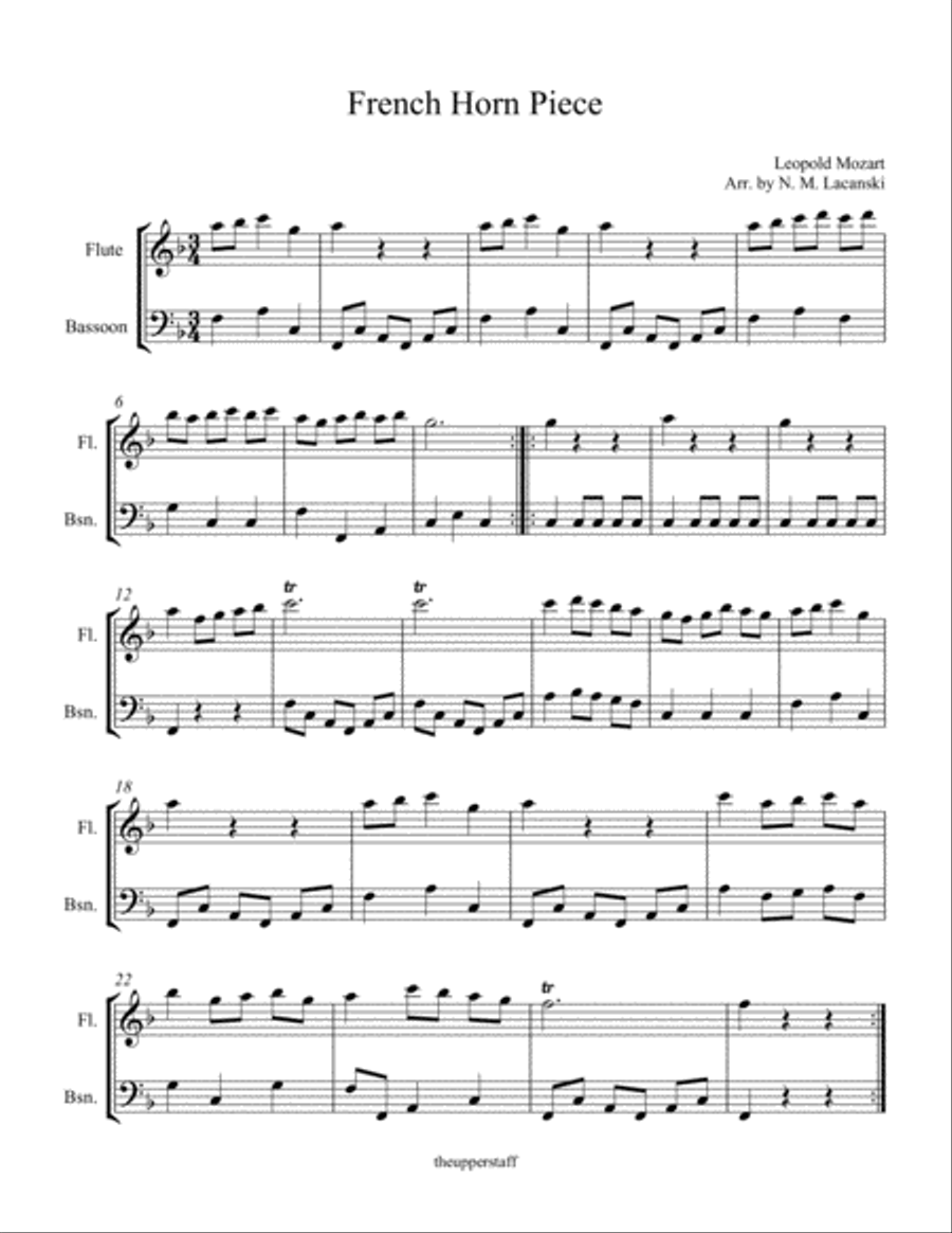 French Horn Piece Woodwind Duet scores gallery preview page 2