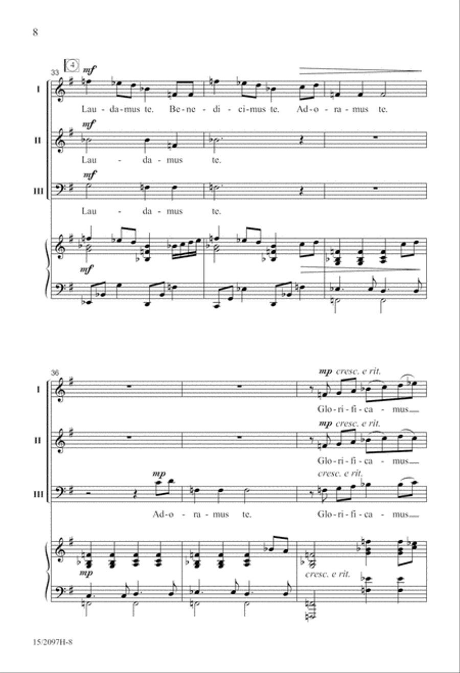 Et In Terra Pax Et In Terra Pax 3-Part scores gallery preview page 9