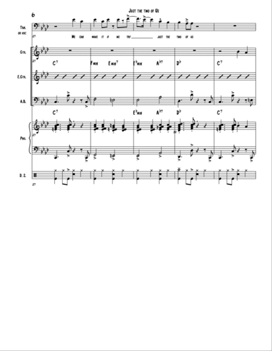 The Two Of Us Large Ensemble scores gallery preview page 6