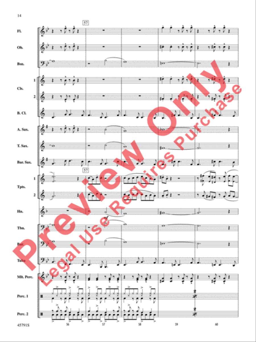 Sambeando Concert Band scores gallery preview page 15