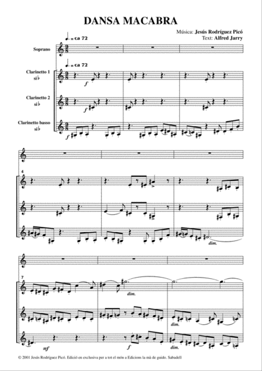 Dansa macabra Small Ensemble scores gallery preview page 4