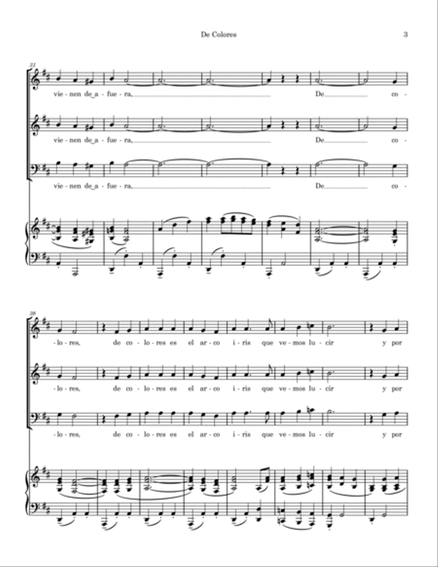 De Colores 3-Part scores gallery preview page 3