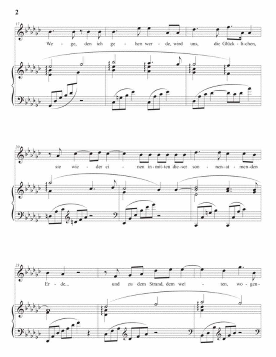 Morgen, Op. 27 no. 4 (in 2 medium keys: G-flat, F major)