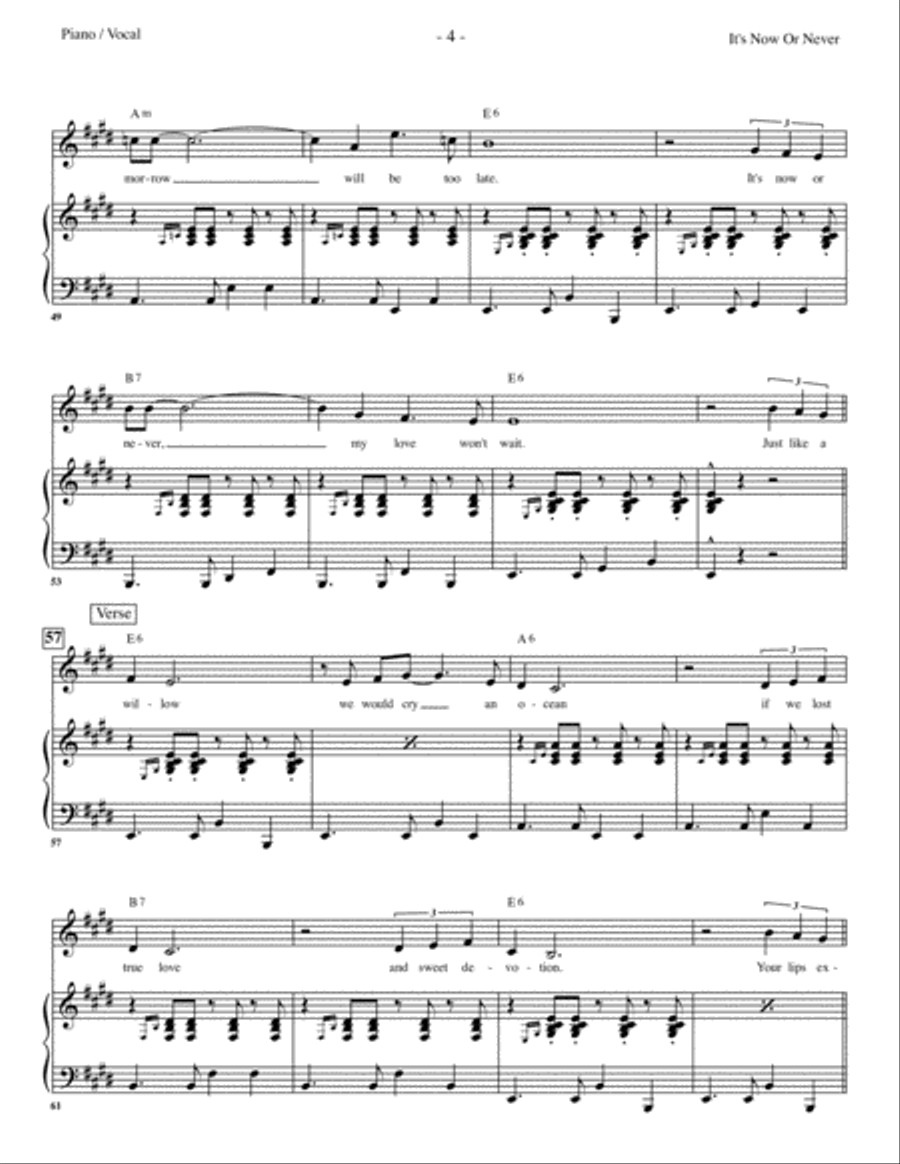 It's Now Or Never Large Ensemble scores gallery preview page 4
