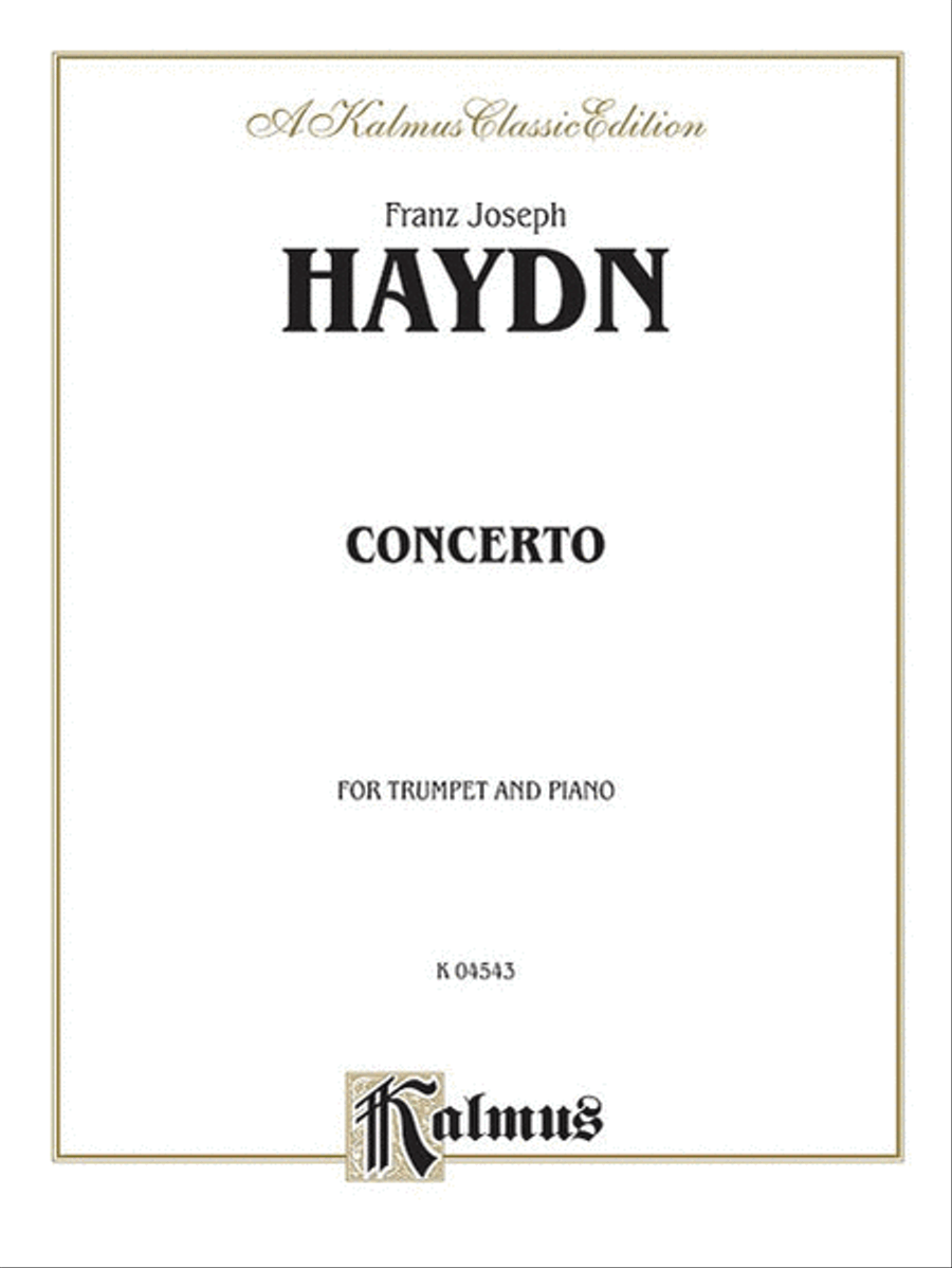 Book cover for Trumpet Concerto (Orch.)