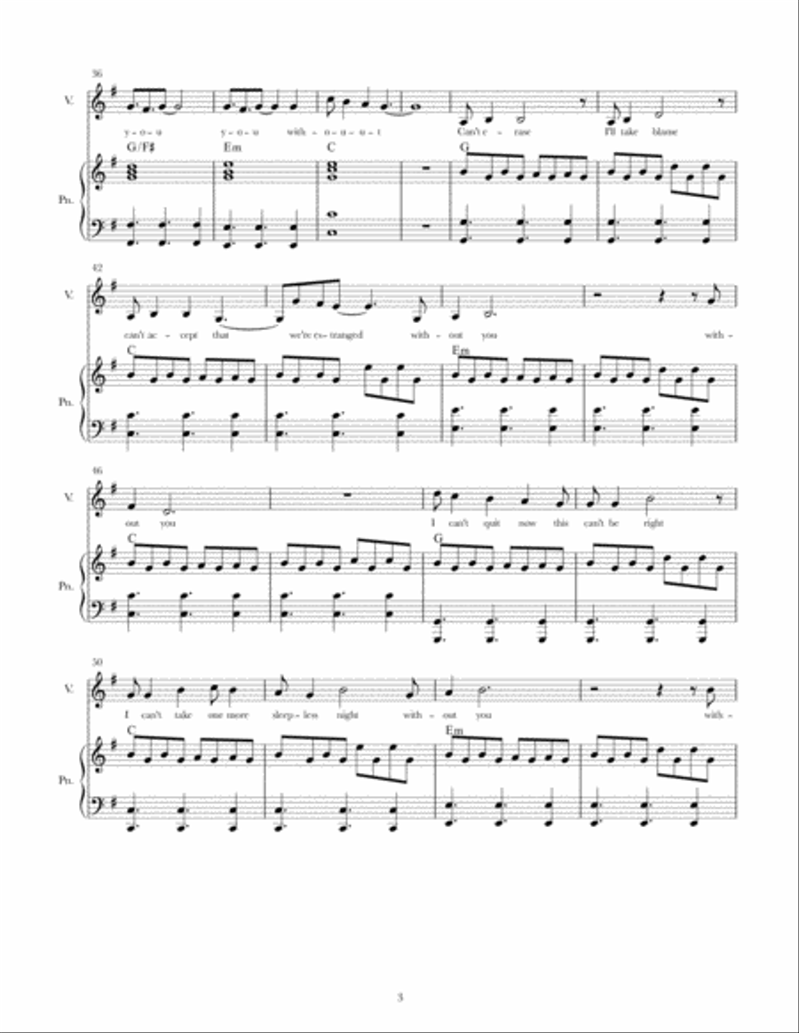 Without You Without You Voice scores gallery preview page 3