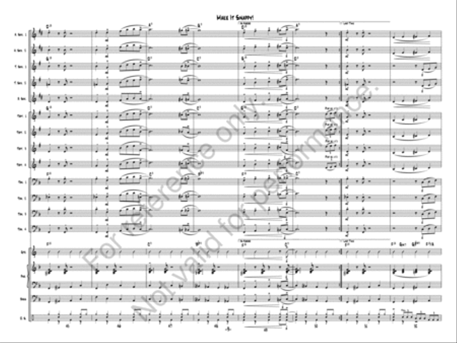 Make It Snappy! Jazz Ensemble scores gallery preview page 8