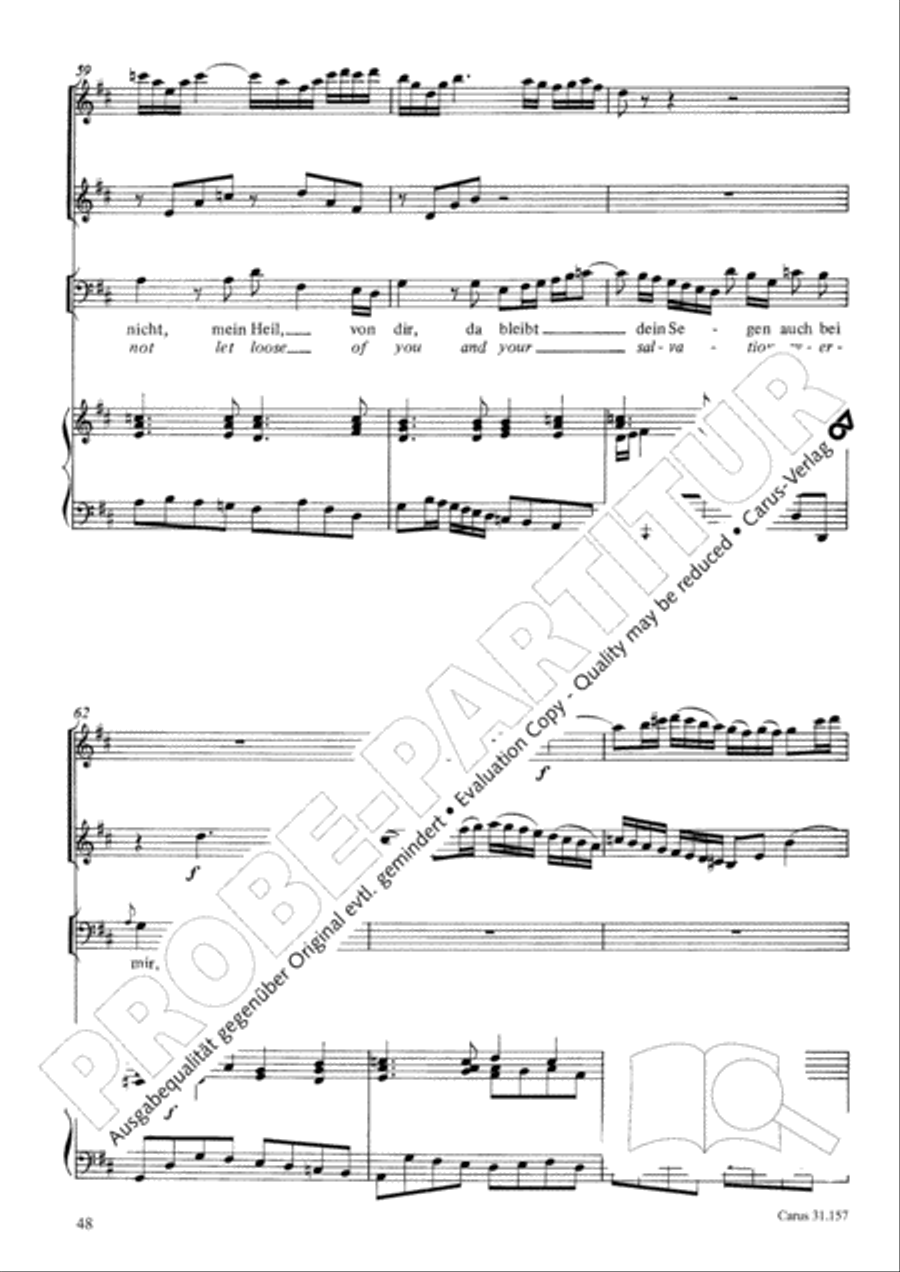 Lord, do not depart until I am blessed (Ich lasse dich nicht, du segnest mich denn) TB scores gallery preview page 49