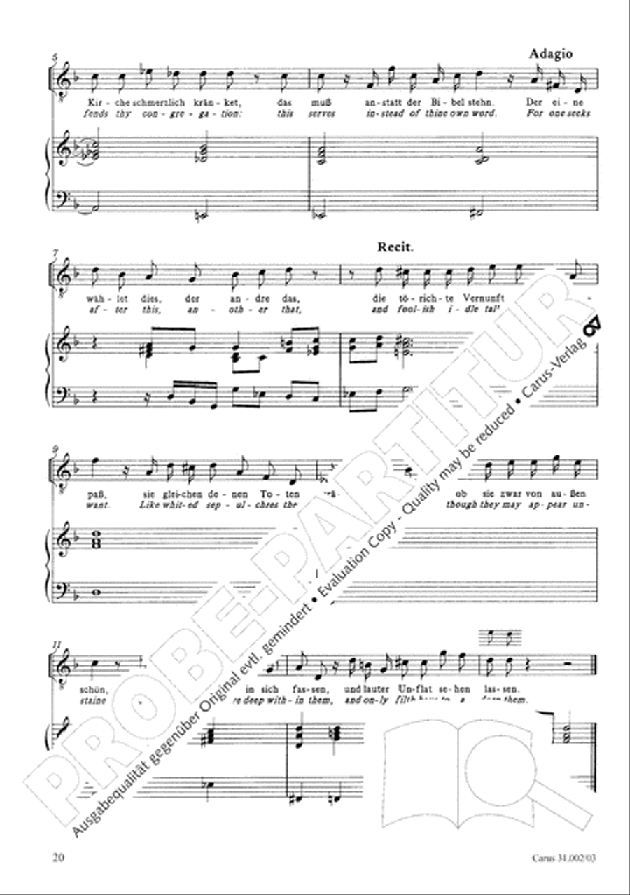O God, from heaven look on us (Ach Gott, vom Himmel sieh darein) ATB scores gallery preview page 21