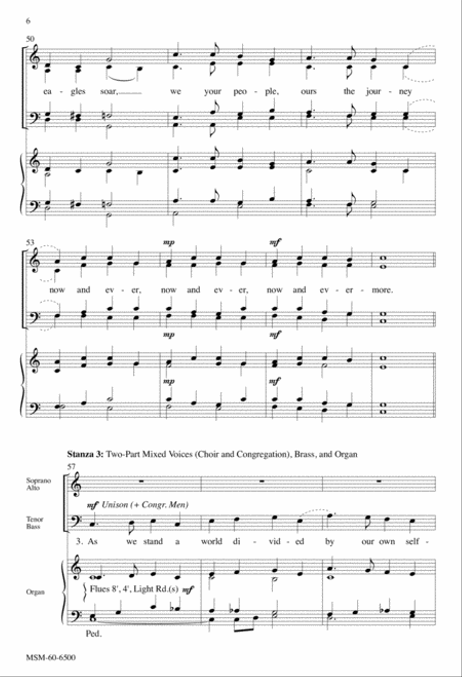 In the Midst of New Dimensions 4-Part scores gallery preview page 6