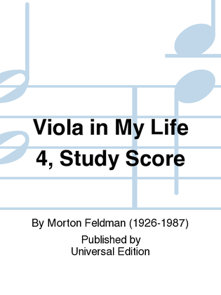 Book cover for Viola In My Life 4, Study Scor