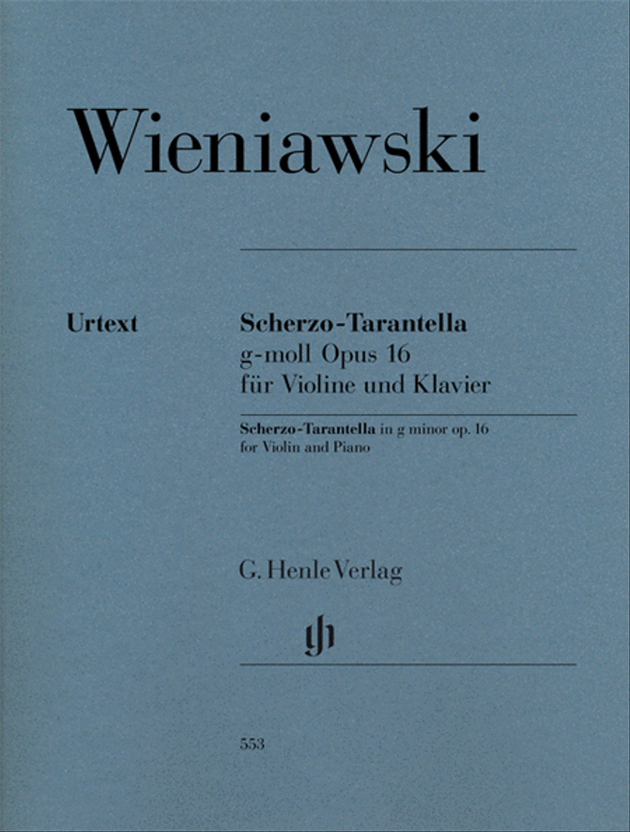 Scherzo-Tarantella in G minor, Op. 16 Violin Solo scores gallery preview page 1