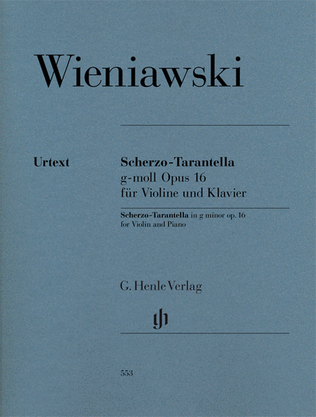 Book cover for Scherzo-Tarantella in G minor, Op. 16