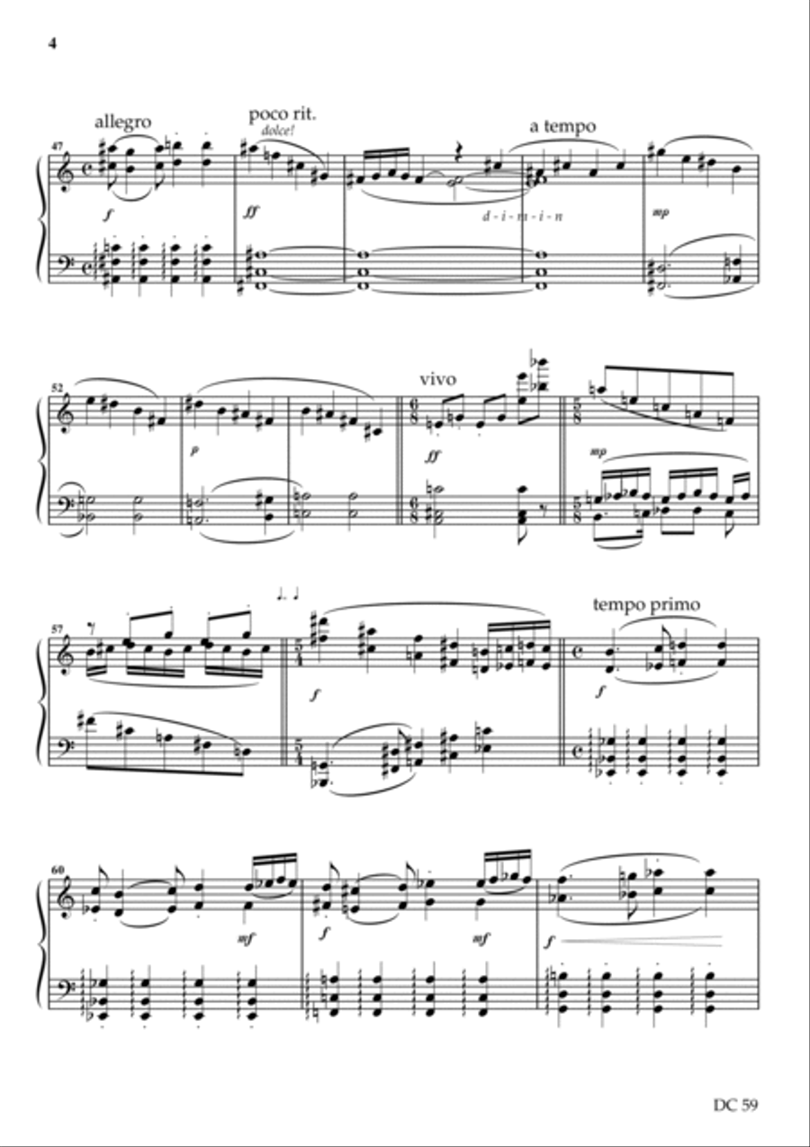 Piano Sonata No.1 - Benedicto Mariae Piano Solo scores gallery preview page 4