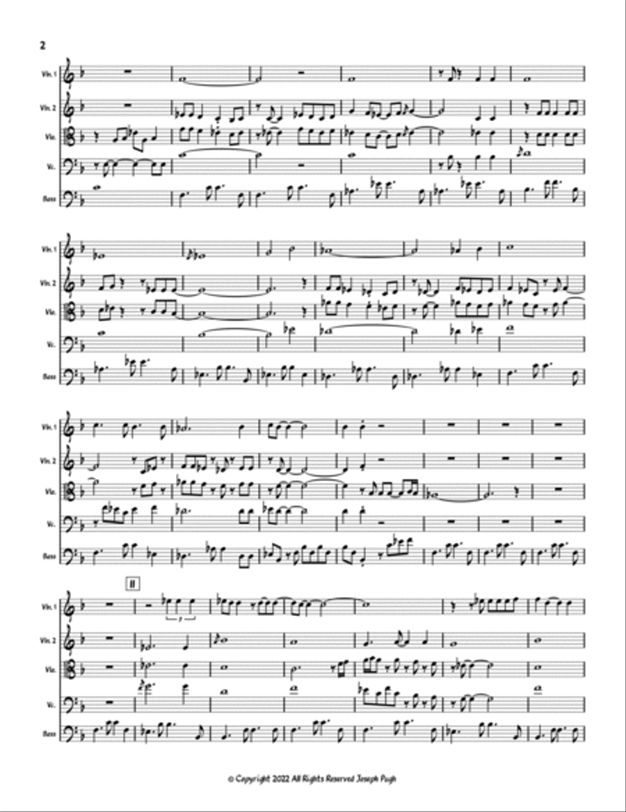 Rikki Don't Lose That Number String Quintet scores gallery preview page 2