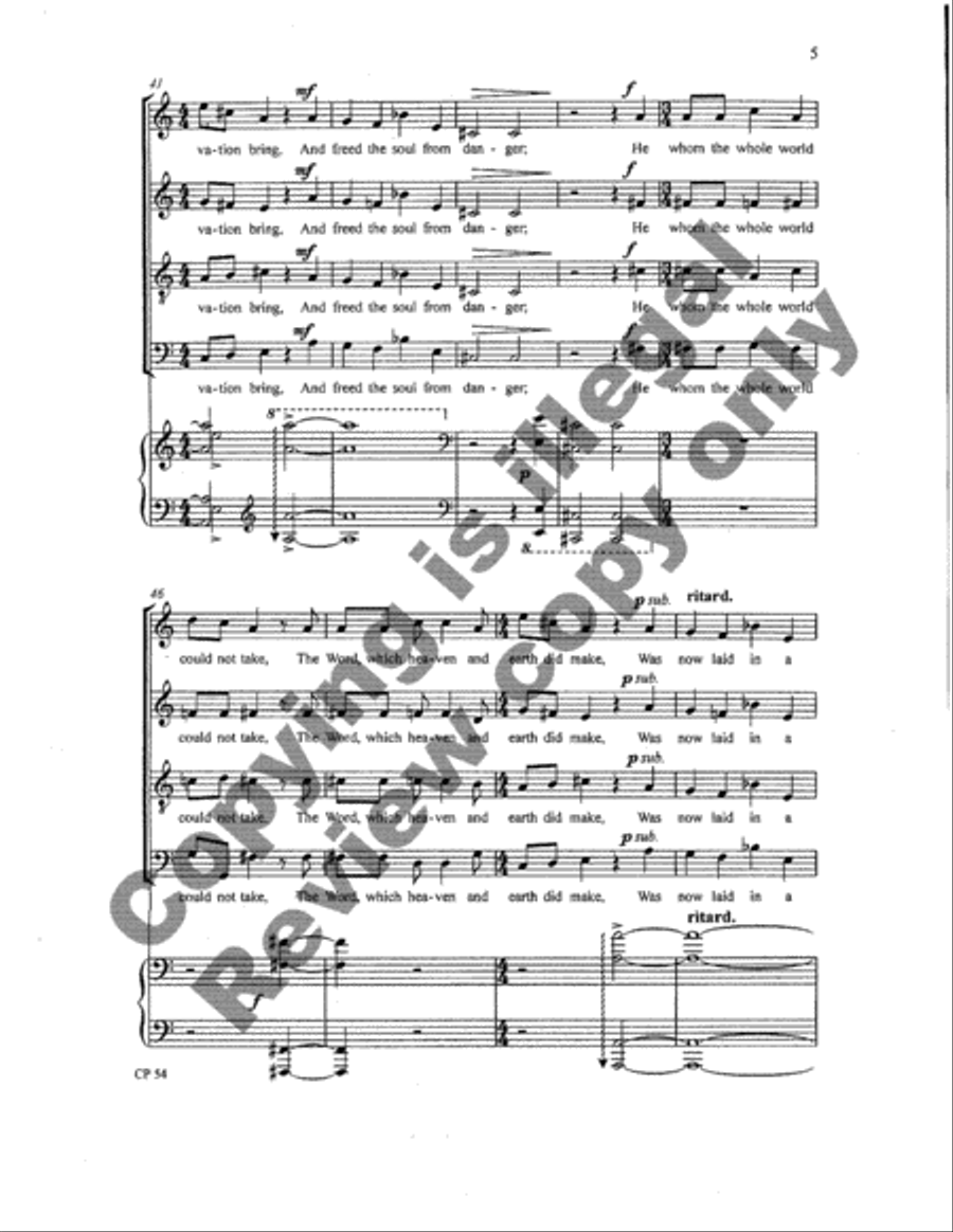 Hymn to the Nativity Hymn to the Nativity 4-Part scores gallery preview page 12