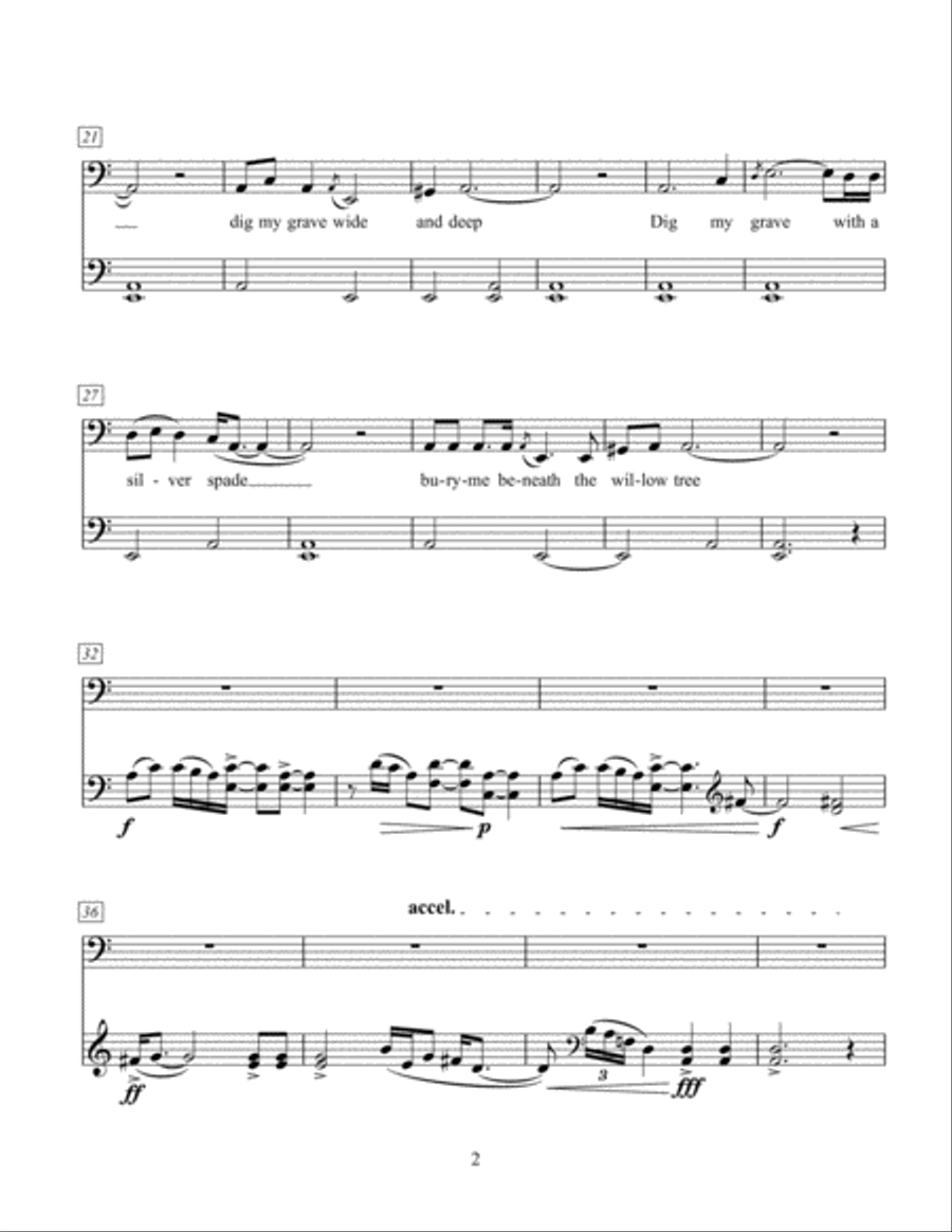 Dig My Grave Double Bass scores gallery preview page 4