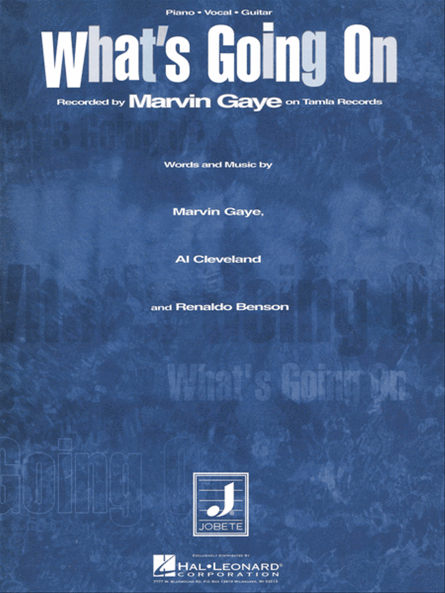 What's Going On Piano, Vocal, Guitar scores gallery preview page 1