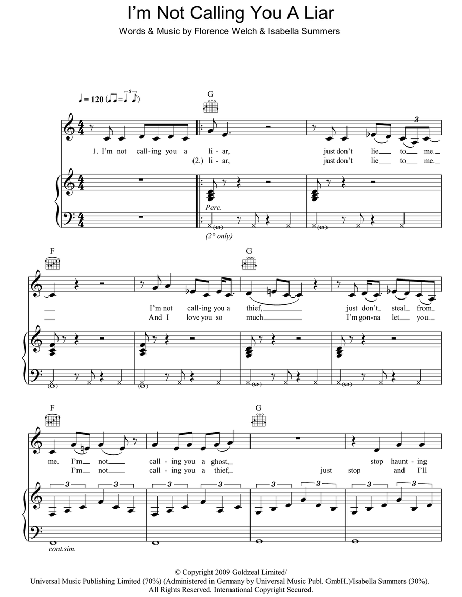 I'm Not Calling You A Liar Acoustic Guitar scores gallery preview page 1