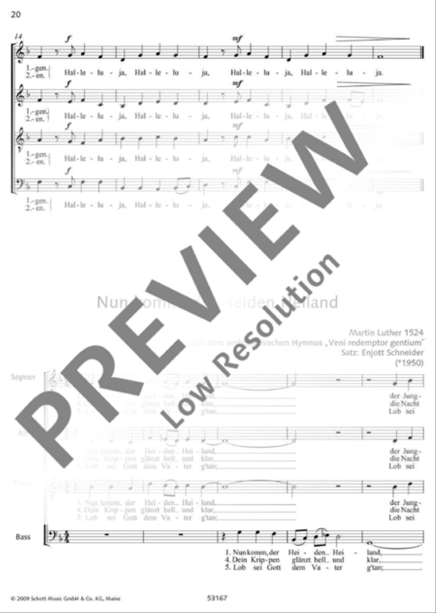 Ansbacher Chorbuch 4-Part scores gallery preview page 21