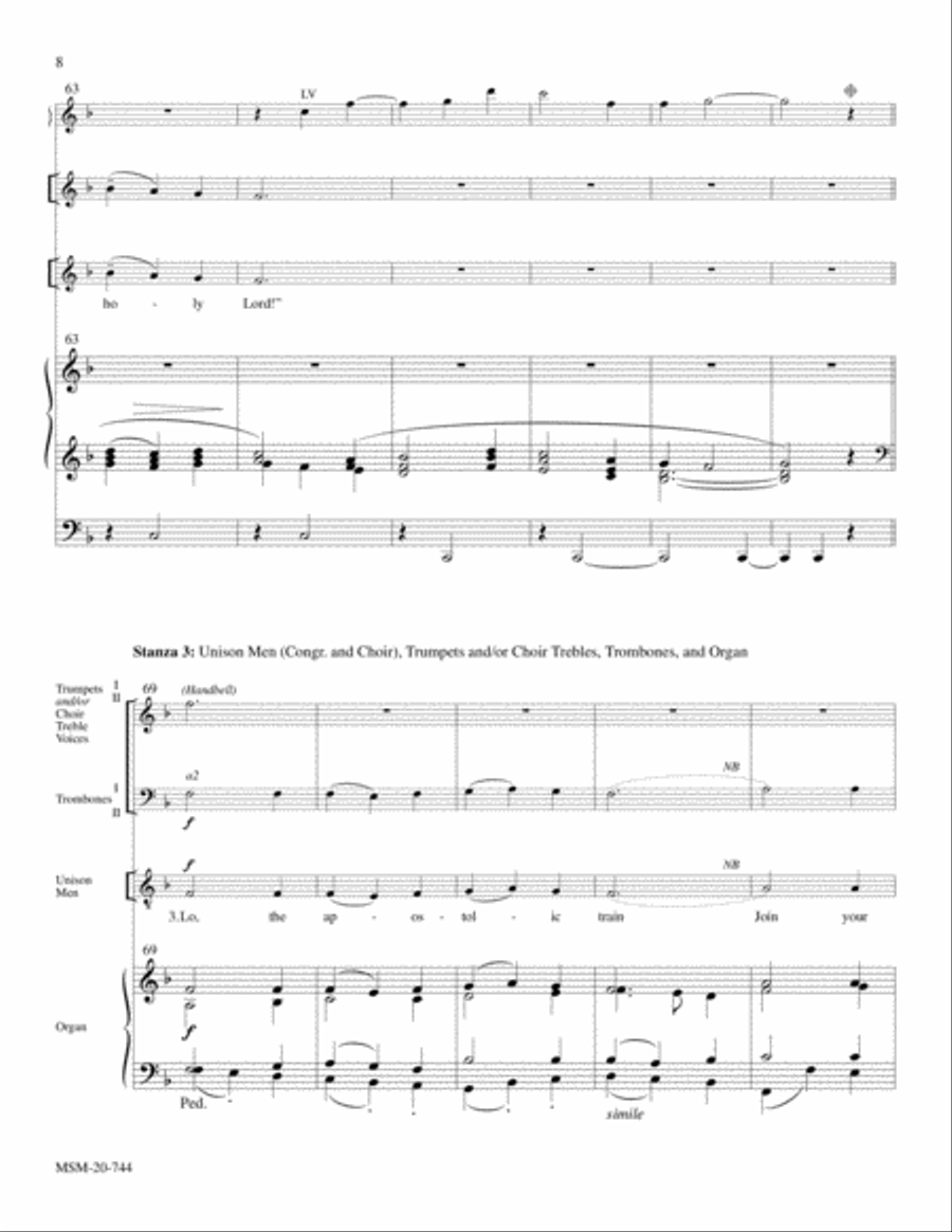 Holy God, We Praise Your Name Choir scores gallery preview page 5