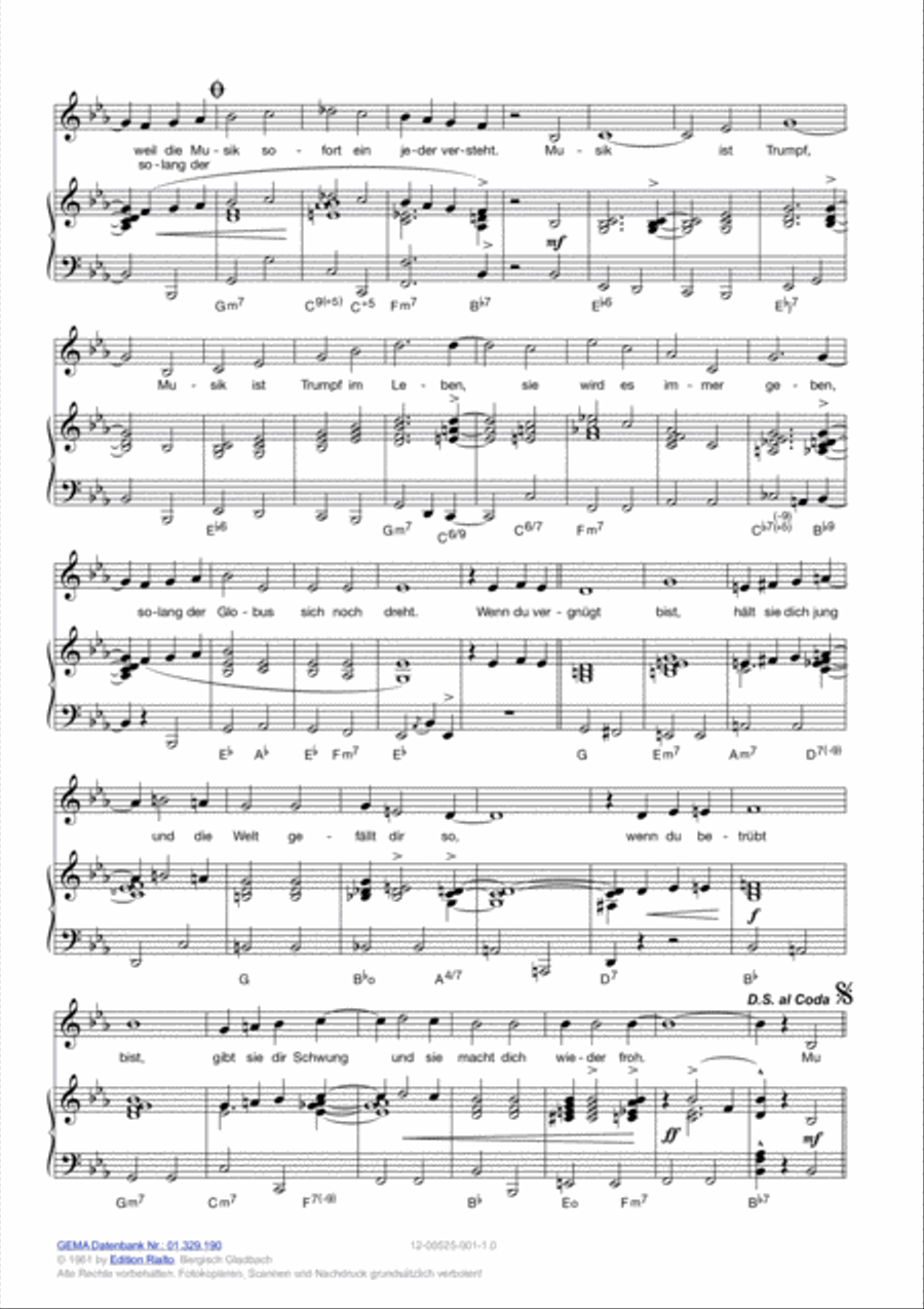 Musik ist Trumpf Piano, Vocal, Guitar scores gallery preview page 3