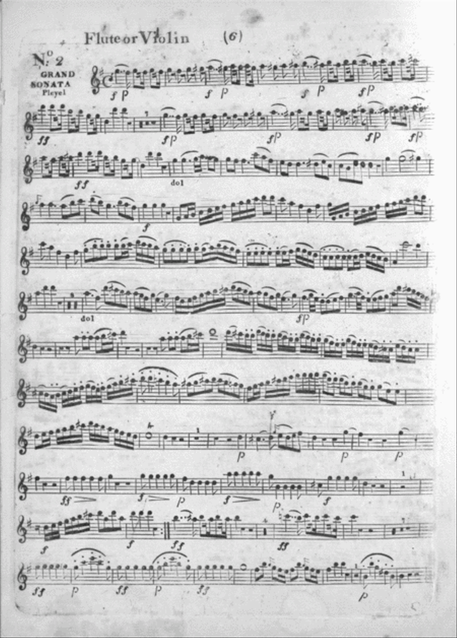 Grand Sonatas Nos. 1, 2, and 3 Flute scores gallery preview page 6