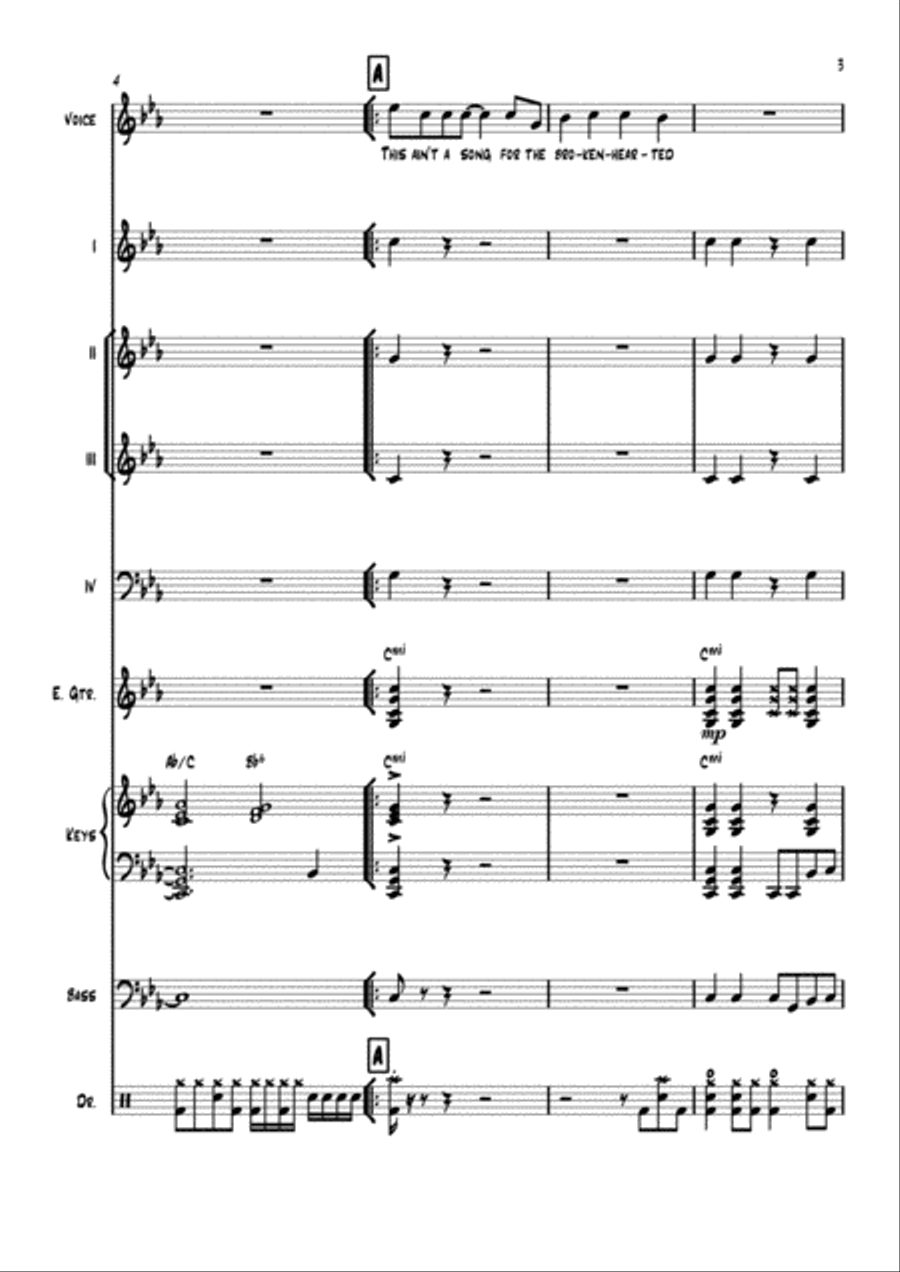 It's My Life Piano, Vocal, Guitar scores gallery preview page 3