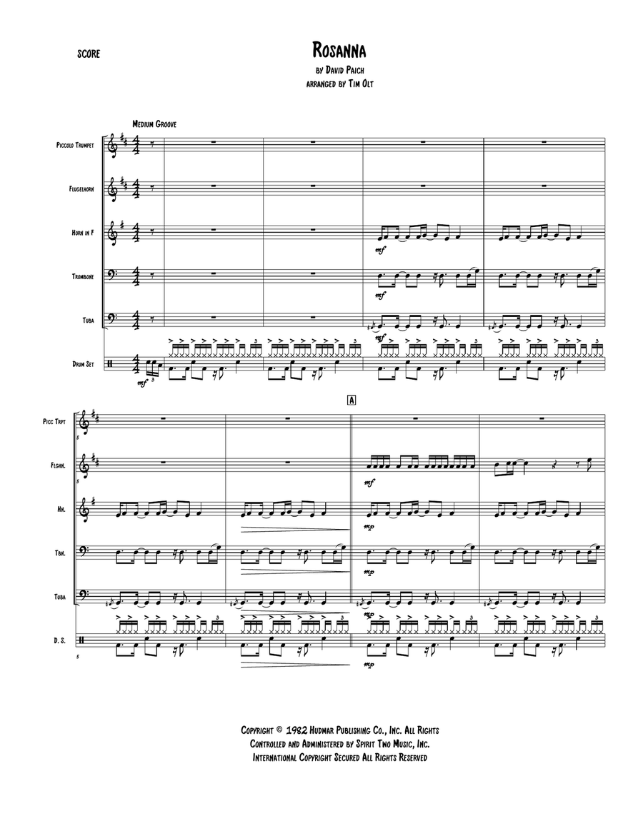 Rosanna Brass Ensemble scores gallery preview page 1