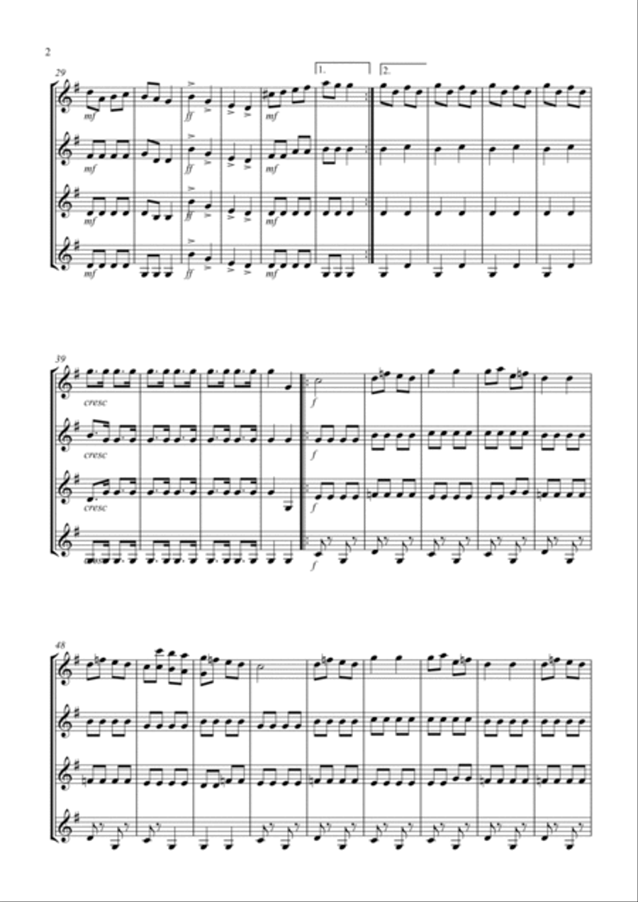 Can-Can Can-Can Woodwind Quartet scores gallery preview page 2