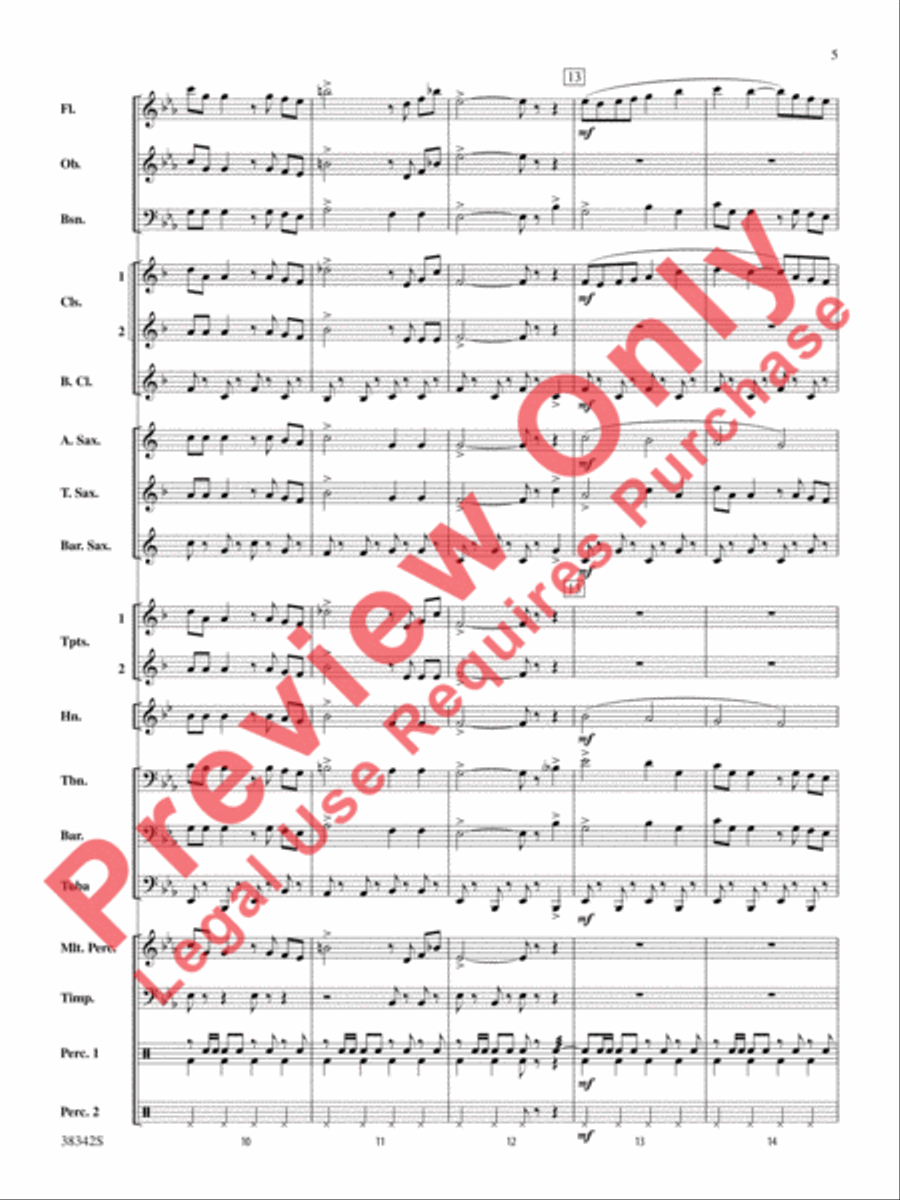 Sousa Classics Concert Band scores gallery preview page 6