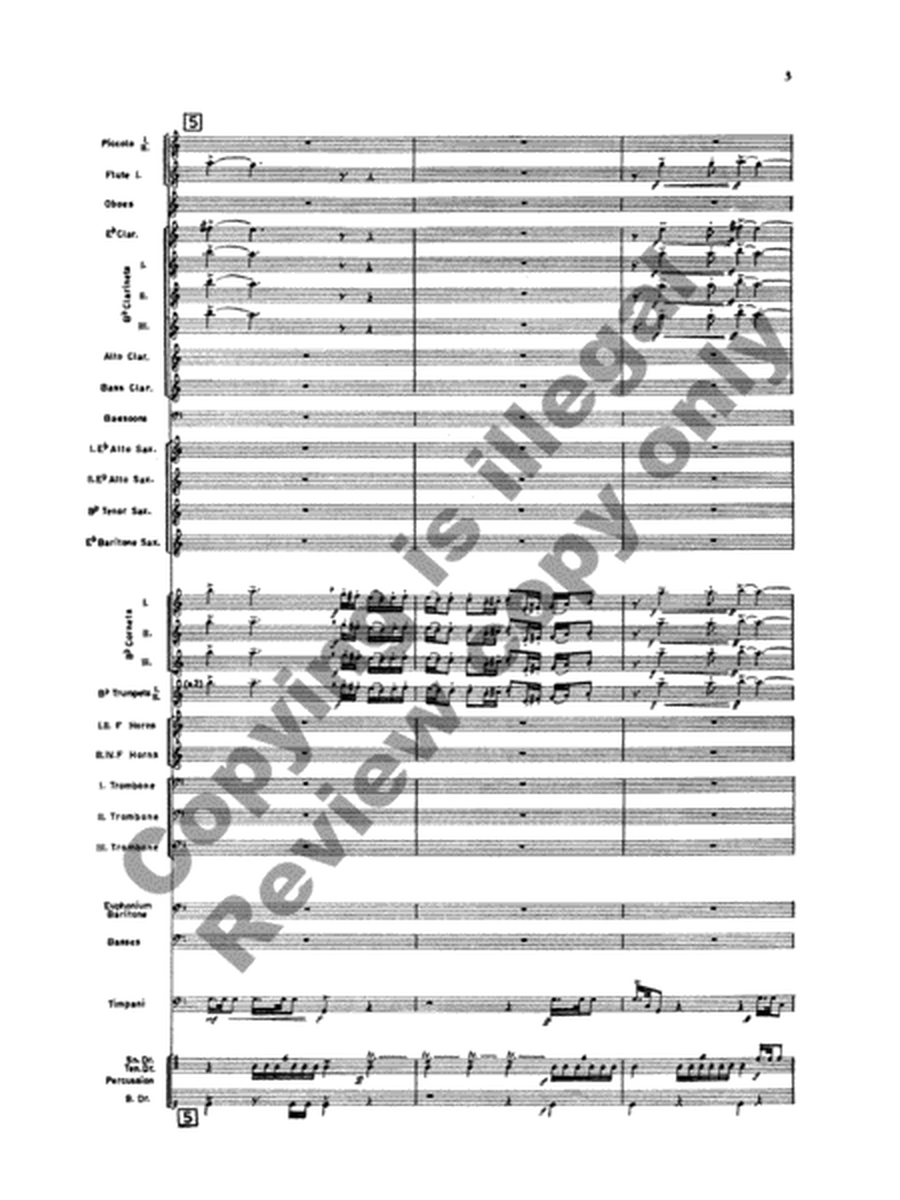 March with Trumpets (Complete Band Set & Score)