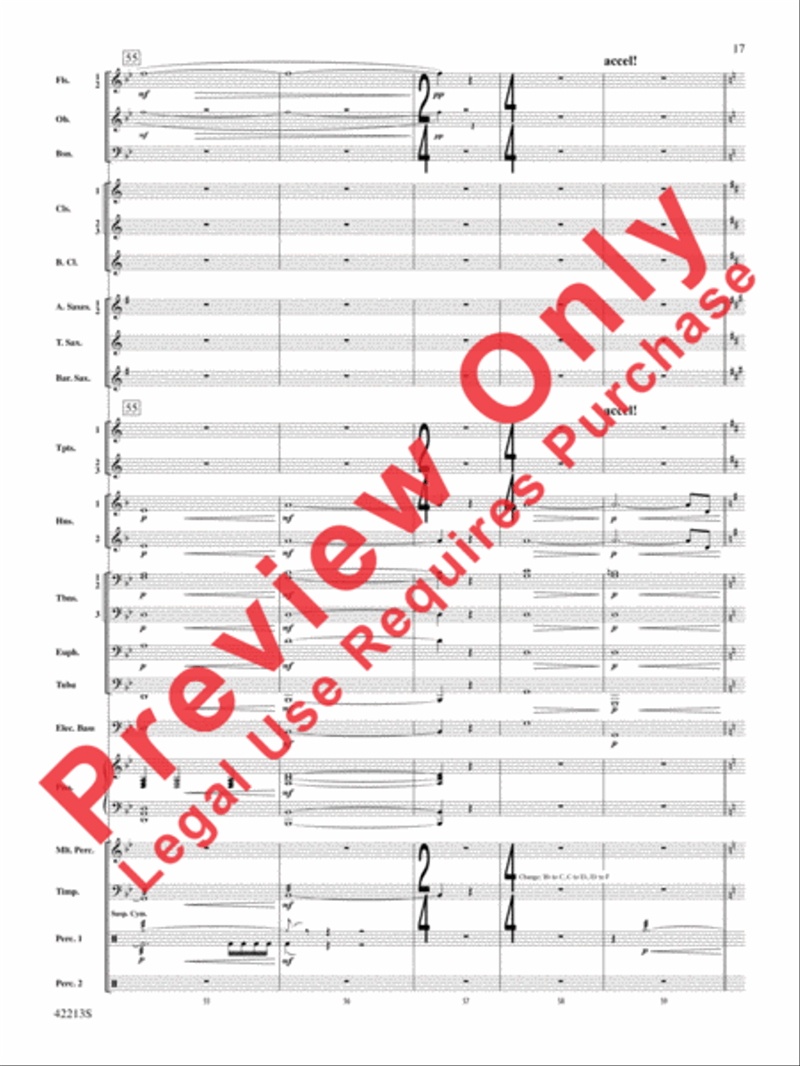 At the Movies with Hans Zimmer Concert Band scores gallery preview page 18
