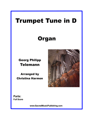 Book cover for Telemann - Trumpet Tune in D - Organ