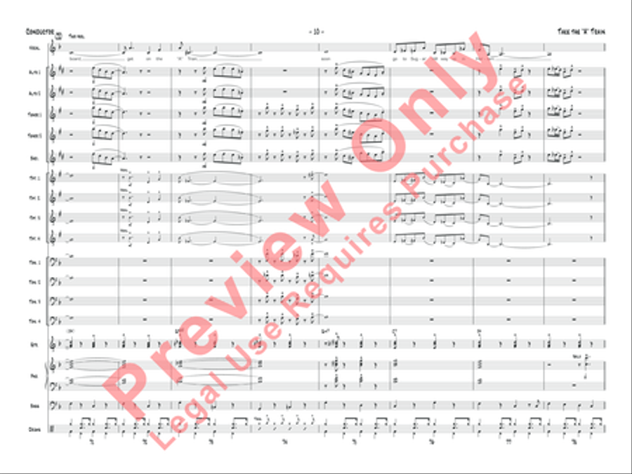 Take the A Train Jazz Ensemble scores gallery preview page 13