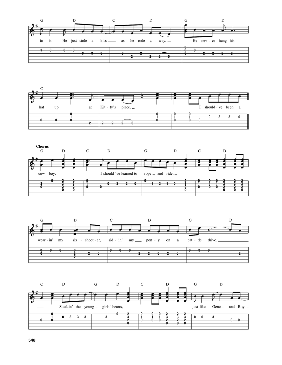 Should've Been A Cowboy Should've Been A Cowboy Electric Guitar scores gallery preview page 2