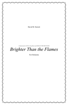 Brighter Than the Flames - Score Only
